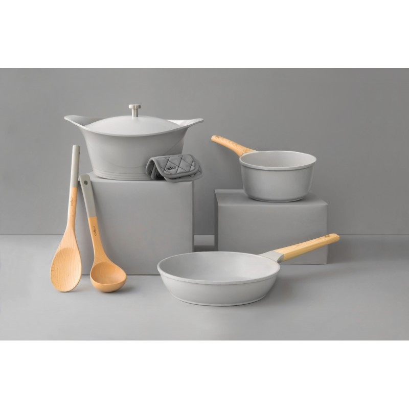 L'incroyable Cocotte 24cm Gris perle - COOKUT