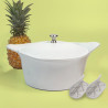 L'incroyable Cocotte 28cm Blanc polaire - COOKUT