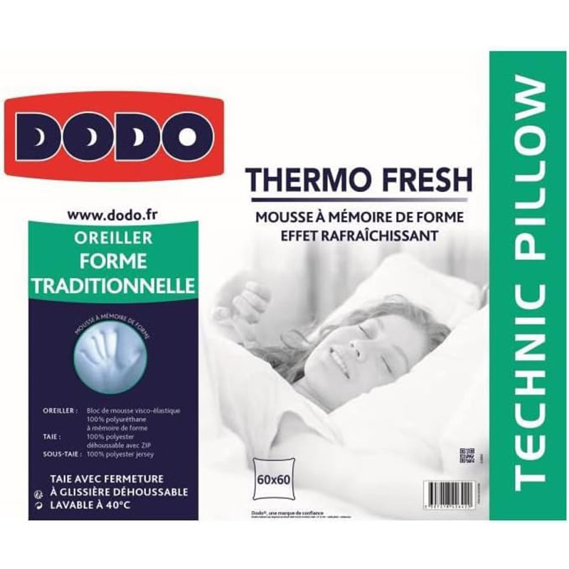 Oreiller Thermofresh 60x60cm - DODO