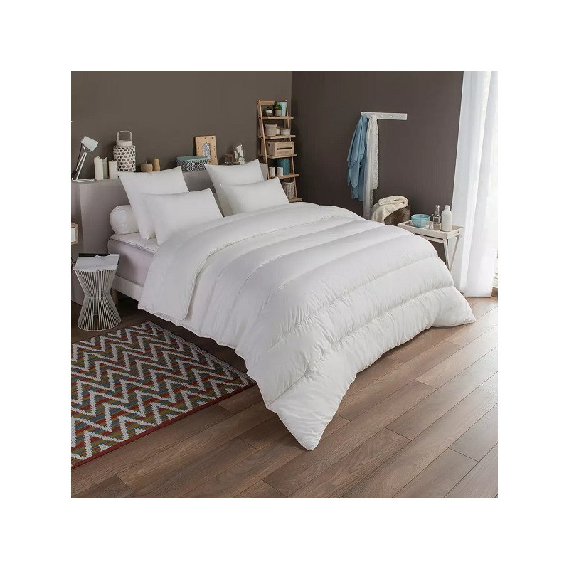Couette tempérée Saniprotect anti-acariens 220x240cm Blanc - DODO 