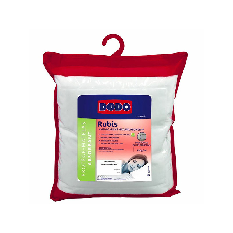 Protège matelas 90x190cm Rubis