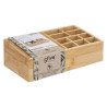 Organiseur 10 Compartiments Miroir 24cm Naturel - 5FIVE SIMPLY SMART