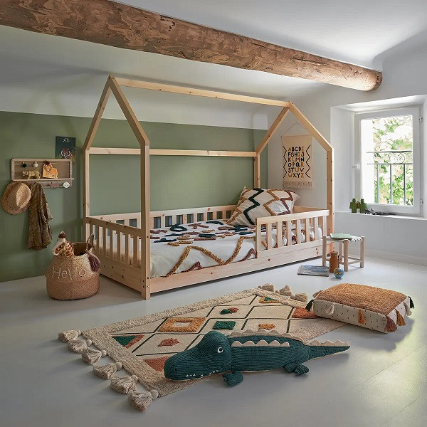 Cabane en bois d'intérieur, maisonnette pour enfants • LOOVE