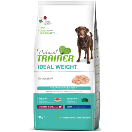 Croquettes Chien Adulte M/L Ideal Weight 12kg - NATURAL TRAINER