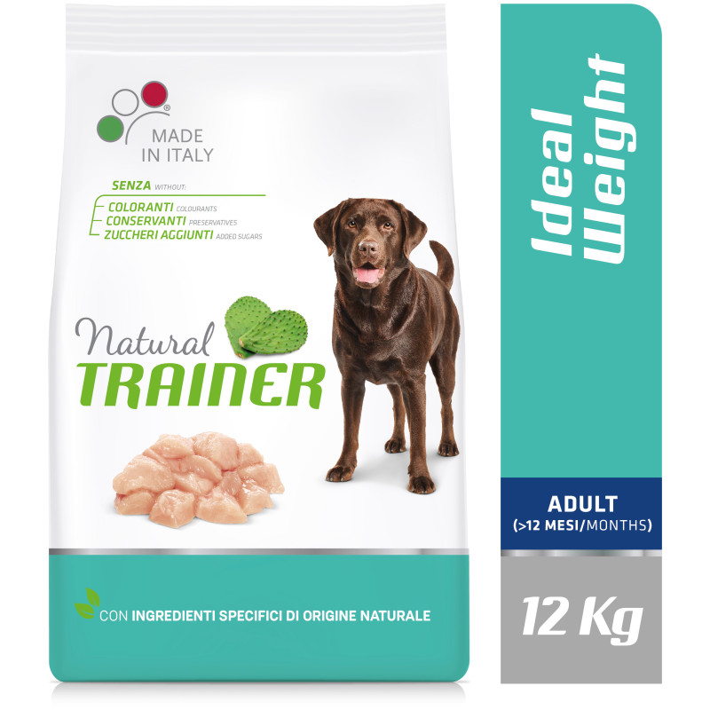 Croquettes Chien Adulte M/L Ideal Weight 12kg - NATURAL TRAINER