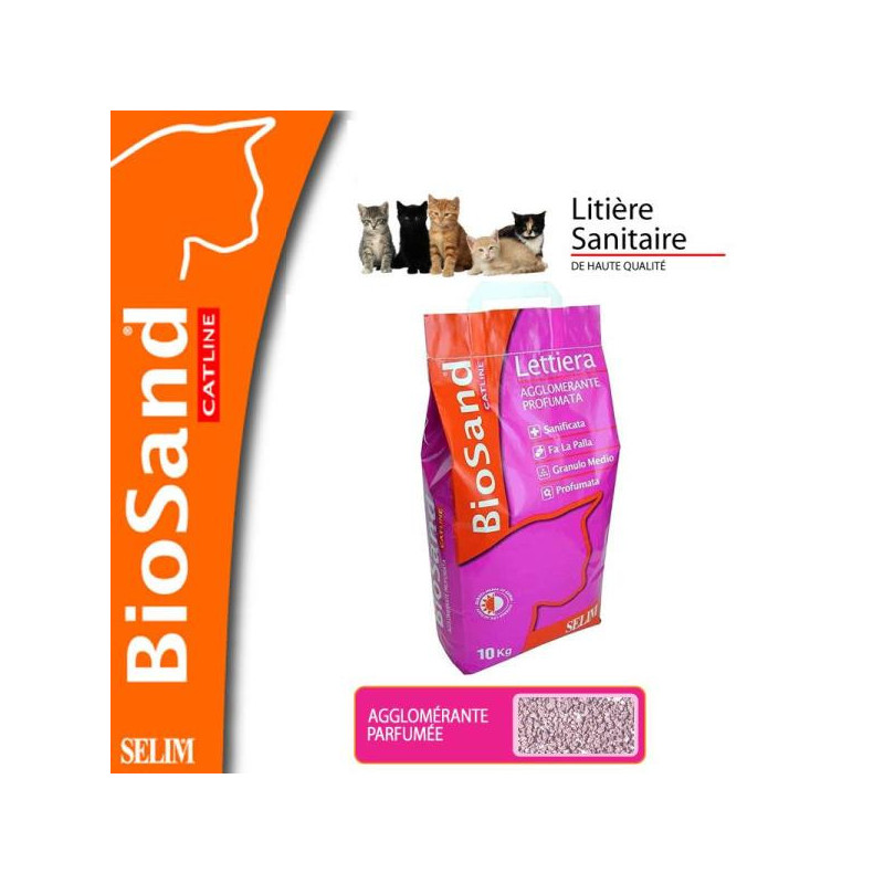 Litière Chat Agglomérante Parfumée 5 kg - Biosand