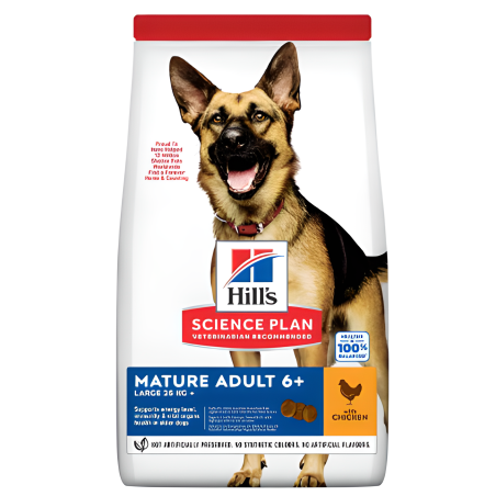 Croquettes Chien Adulte Mature Poulet 18 kg - HILL'S - HSLM008