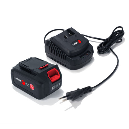 Meuleuse d'angle sans fil 20V Noir/Rouge - FAGOR - OUTILSM26FAG
