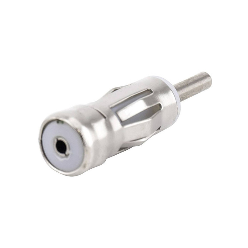 Adaptateur d'antenne ISO sur DIN Femelle/Mâle Argenté - CALIBER - ARANT614CALI