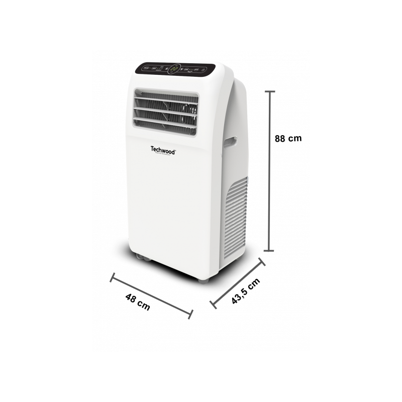 Climatiseur mobile 12000 BTU Blanc - TECHWOOD - CLIMTCL012TECH
