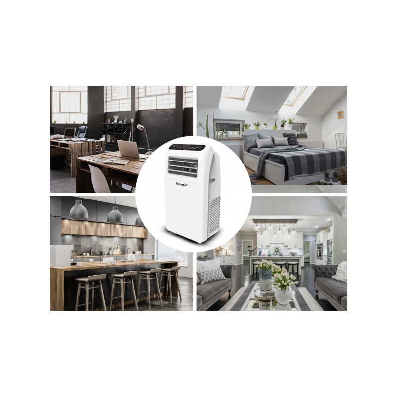 Climatiseur mobile 12000 BTU Blanc - TECHWOOD - CLIMTCL012TECH
