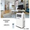 Climatiseur mobile 12000 BTU Blanc - TECHWOOD - CLIMTCL012TECH