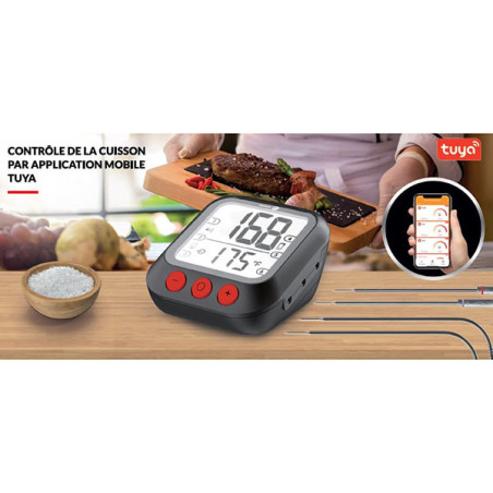 Thermomètre de cuisson connecté Noir - FAGOR - CUISFG1927FAG