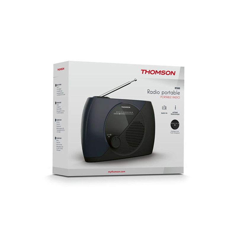 Radio FM portable Noir - THOMSON - RADRT350THOM