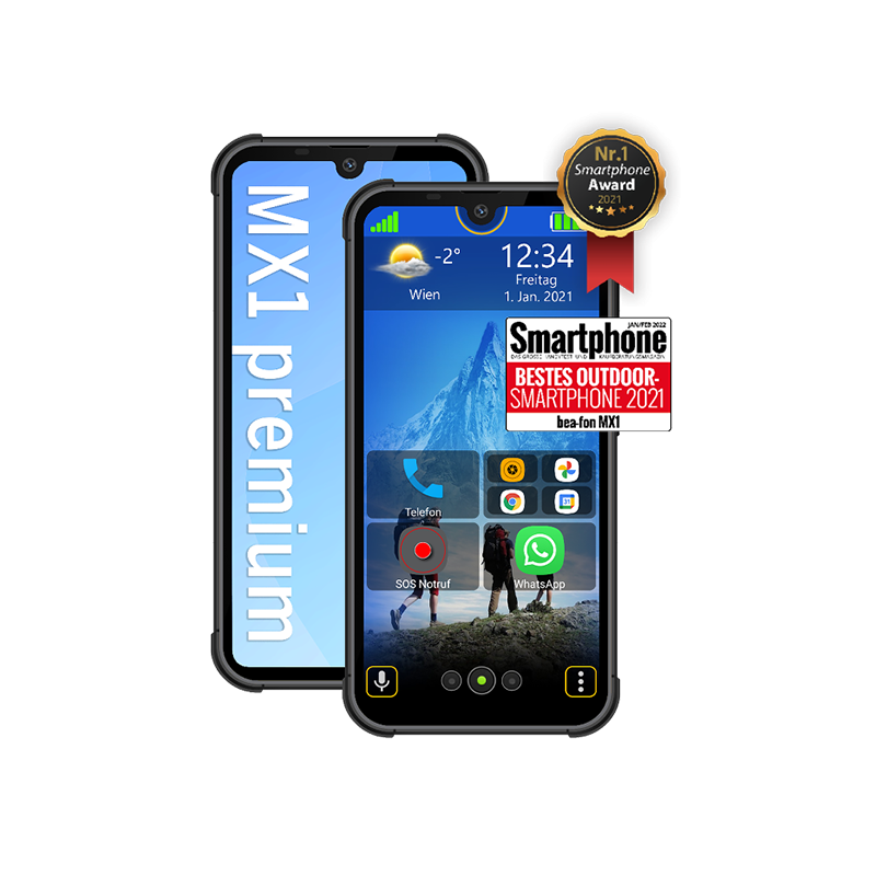 Smartphone Mx1 Premium 5.71" 4/128Go Noir - BEAFON - TELMX1EU001BBEAF