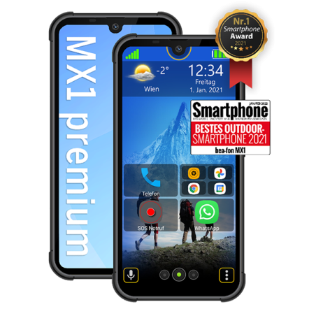 Smartphone Mx1 Premium 5.71" 4/128Go Noir - BEAFON - TELMX1EU001BBEAF