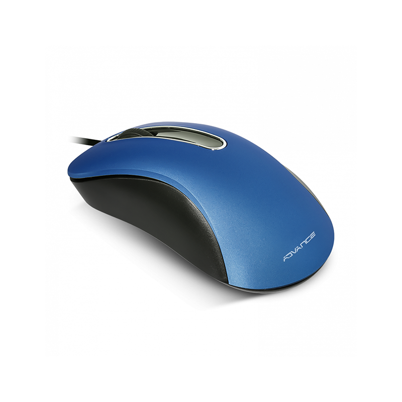 Souris sans fil optique Shaped 3D Bleu - ADVANCE - SOURSS3DBLADVA