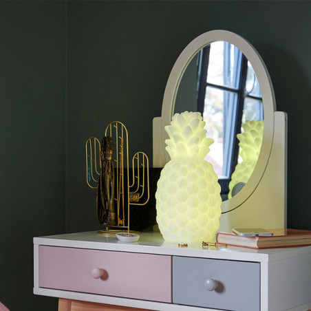 Enceinte Bluetooth lumineuse Ananas Blanc - BIGBEN - HPBTLSPINEAPPLEBIG