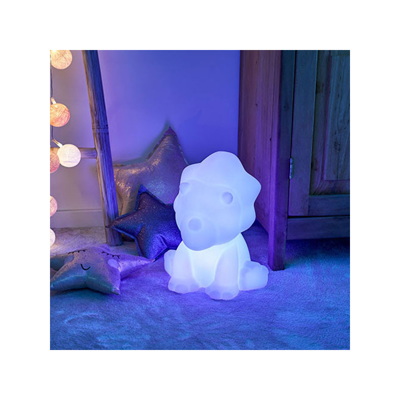 Enceinte Bluetooth lumineuse Lumin’US Dinosaure Blanc - BIGBEN - HPBTBTLSDINOBIG