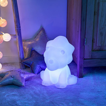 Enceinte Bluetooth lumineuse Lumin’US Dinosaure Blanc - BIGBEN - HPBTBTLSDINOBIG