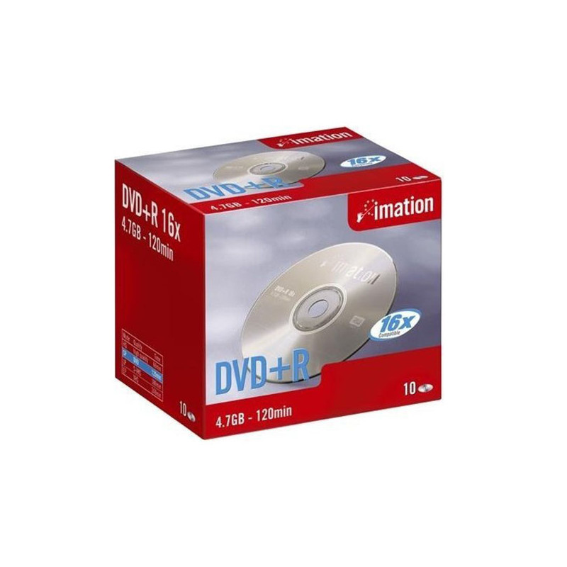 Pack de 10 DVD+R 4.7Go 16X - IMATION - DVDI21746