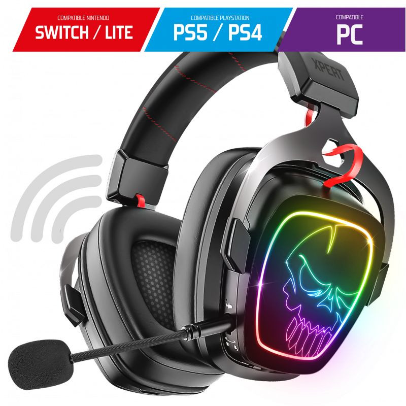 Casque Gaming pour PS4 PC Xbox One, Casque Gamer Audio Anti-bruit Filaire  Avec Micro et LED Pour Nintendo Switch, Macbook, Ordinateur Portable -  Rouge