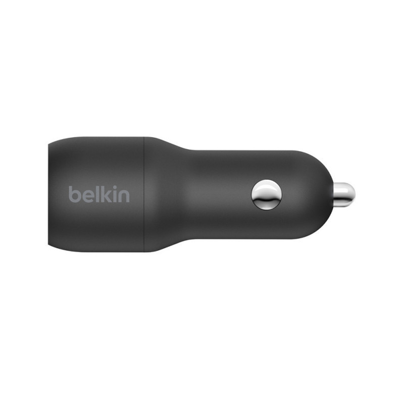 Double chargeur pour voiture 24W Noir - BELKIN - CABLECCE001BT1MBKBEL