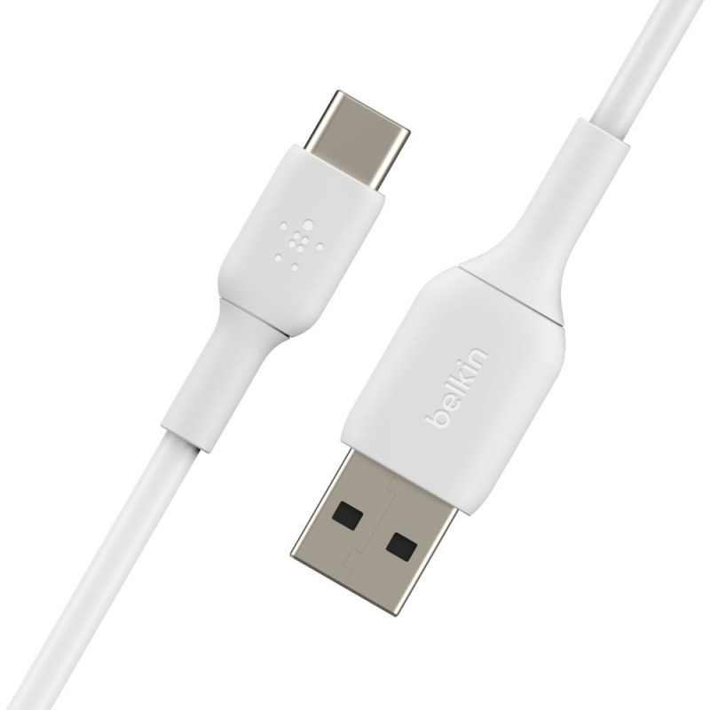 Cable de recharge USB-A Type-C 3m Blanc - BELKIN - CABLECAB001BT3MWHBEL