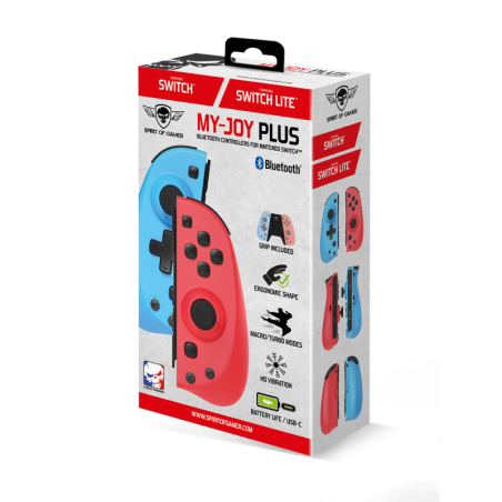 Manettes Switch & Switch Lite Bluetooth My Joy Plus - SPIRIT OF GAMER - JVBTGP42SOG