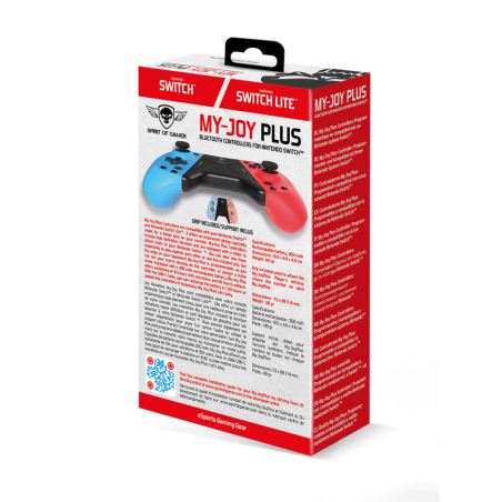 Manettes Switch & Switch Lite Bluetooth My Joy Plus - SPIRIT OF GAMER - JVBTGP42SOG