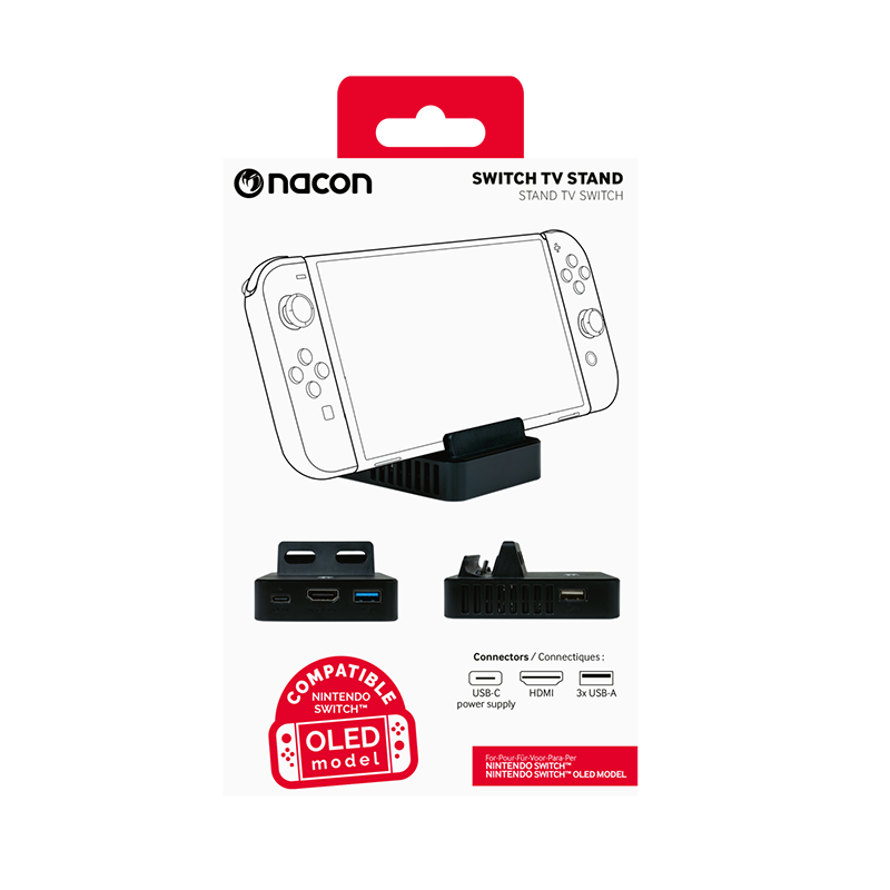 Support TV Pour Nintendo Switch Noir - NACON - JVSWITCHTVSTANDNAC