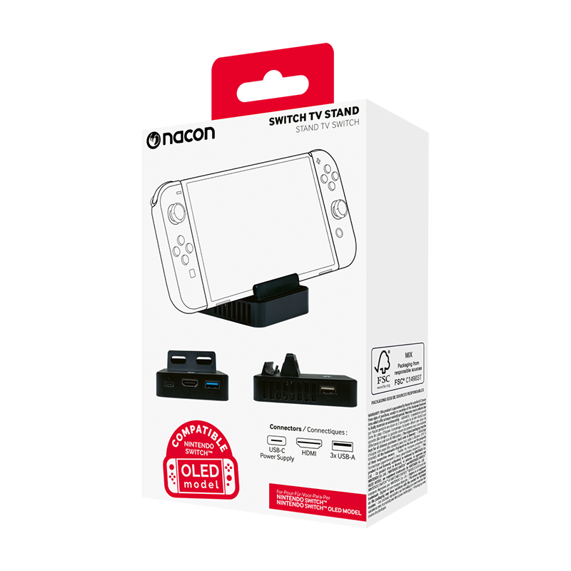 Support TV Pour Nintendo Switch Noir - NACON - JVSWITCHTVSTANDNAC