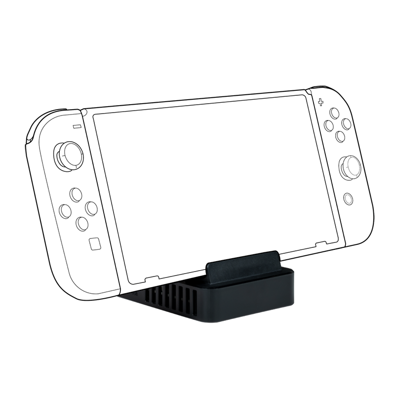 Housse Anti-poussière Lecteur de Carte de jeu Nintendo Switch Noir