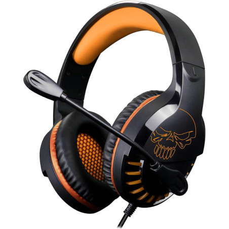 Casque filaire Gaming 2.0 Pro H3 Noir/Orange - SPIRIT OF GAMER - CASQMIC-PH3MPSOG