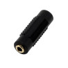 Coupleur stéréo MCL Jack 3.5 Femelle vers Femelle Noir - MCL - CABLECG710HQZMCL