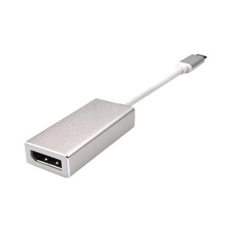 Adaptateur câbles USB Type-C DisplayPort Argenté - MCL - BOITUSB31CMDPFCMCL