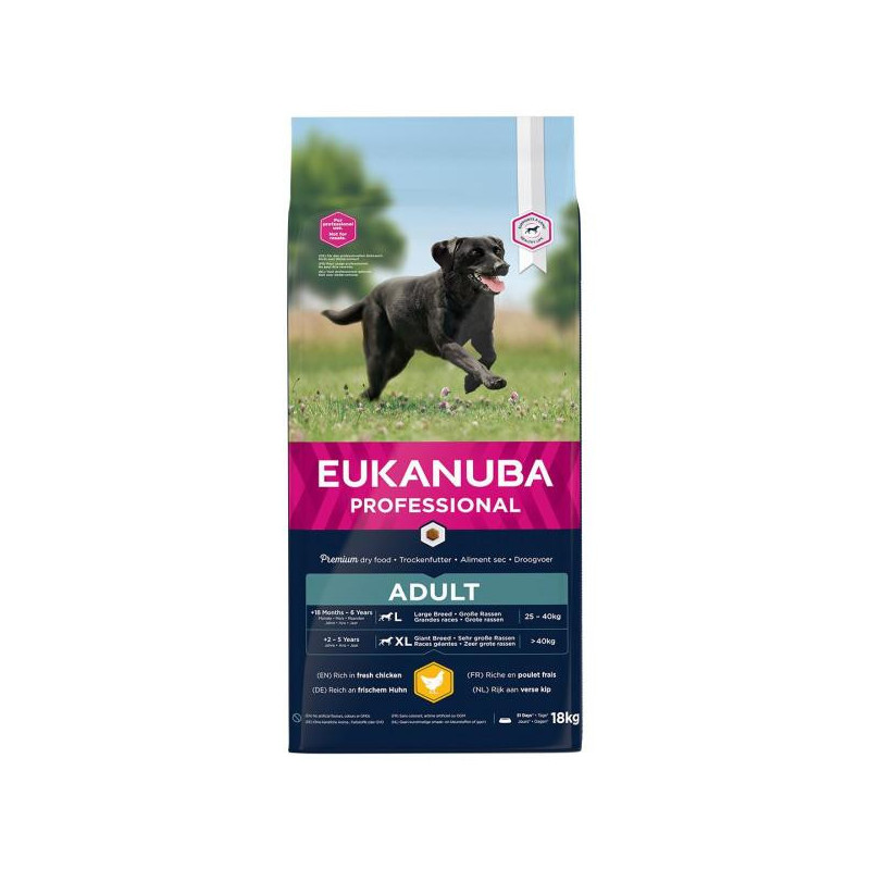 Croquettes Chien Adulte M/L 18Kg - EUKANUBA