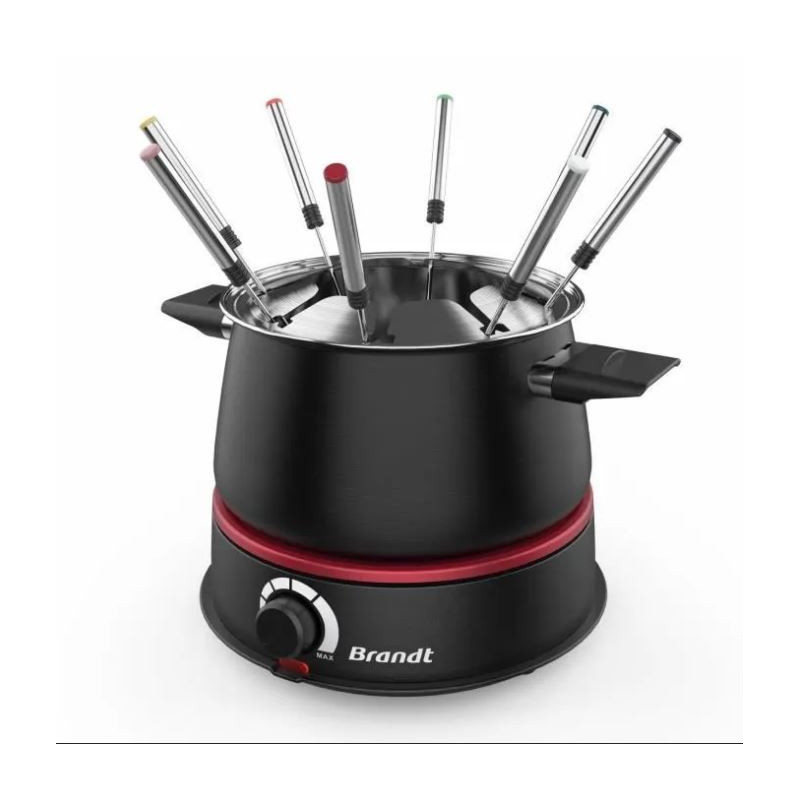 Appareil à fondue 1500W 8 personnes Noir - BRANDT - FON1500