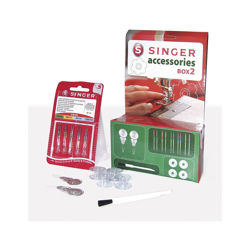 Kit d'accessoire couture Box 2 pour machine à coudre - SINGER - ACCBOX2