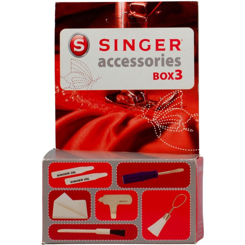 Kit d'accessoire couture Box 3 pour machine à coudre - SINGER - ACCBOX3