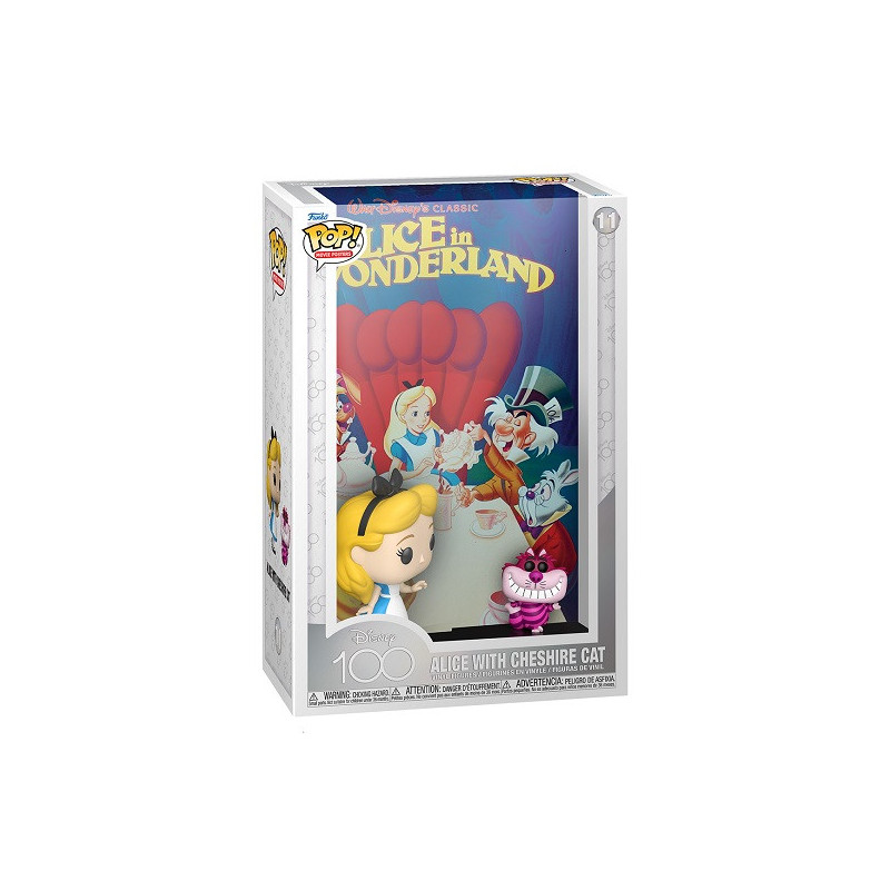 Figurine pop! Movie Poster Disney 100 Alice et le chat de Cheshire 17cm - FUNKO - 71740021238