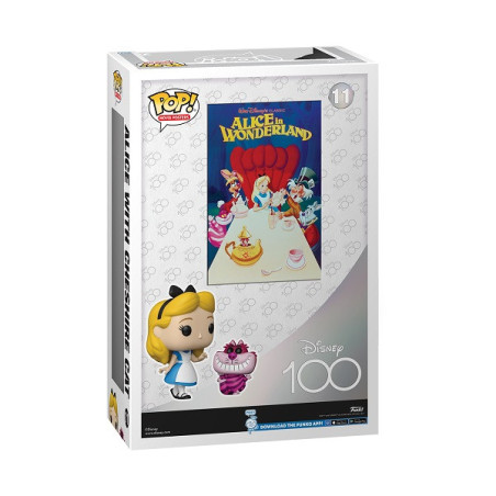 Figurine pop! Movie Poster Disney 100 Alice et le chat de Cheshire 17cm - FUNKO - 71740021238