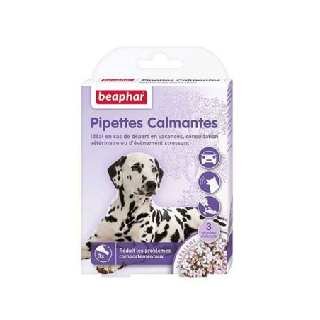 Pipettes calmantes Valériane naturelle pour chien (x3) - BEAPHAR - BCPC982