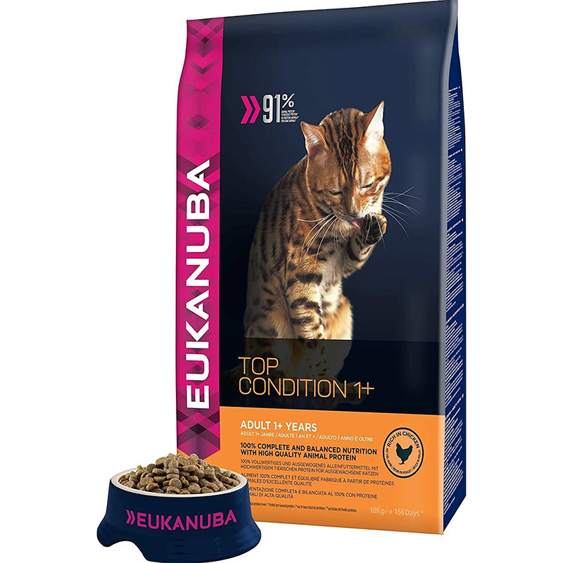 Croquette entretien au poulet & foie pour chat adulte toutes races 10kg - EUKANUBA - EPFAD574
