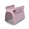 Cage de transport Linus Cabrio pour Chien et Chat Rose - IMAC - ICLCR809