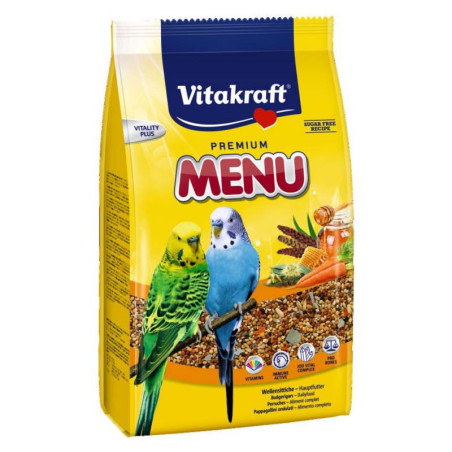 Aliment Menu complet pour perruche 1kg - VITAKRAFT - VMOP447