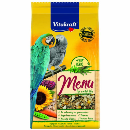 Aliment Menu complet pour perroquets 1kg - VITAKRAFT - VMOP470