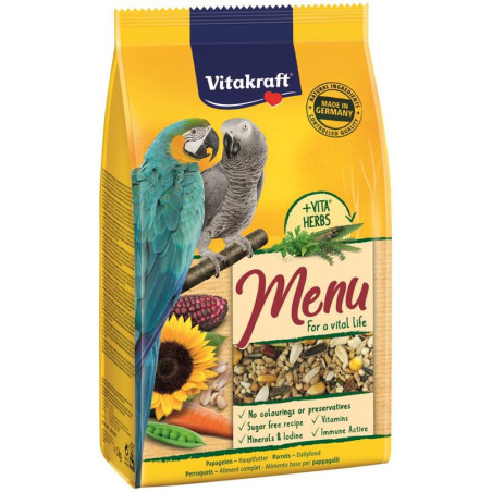 Aliment Menu complet pour perroquets 1kg - VITAKRAFT - VMOP470