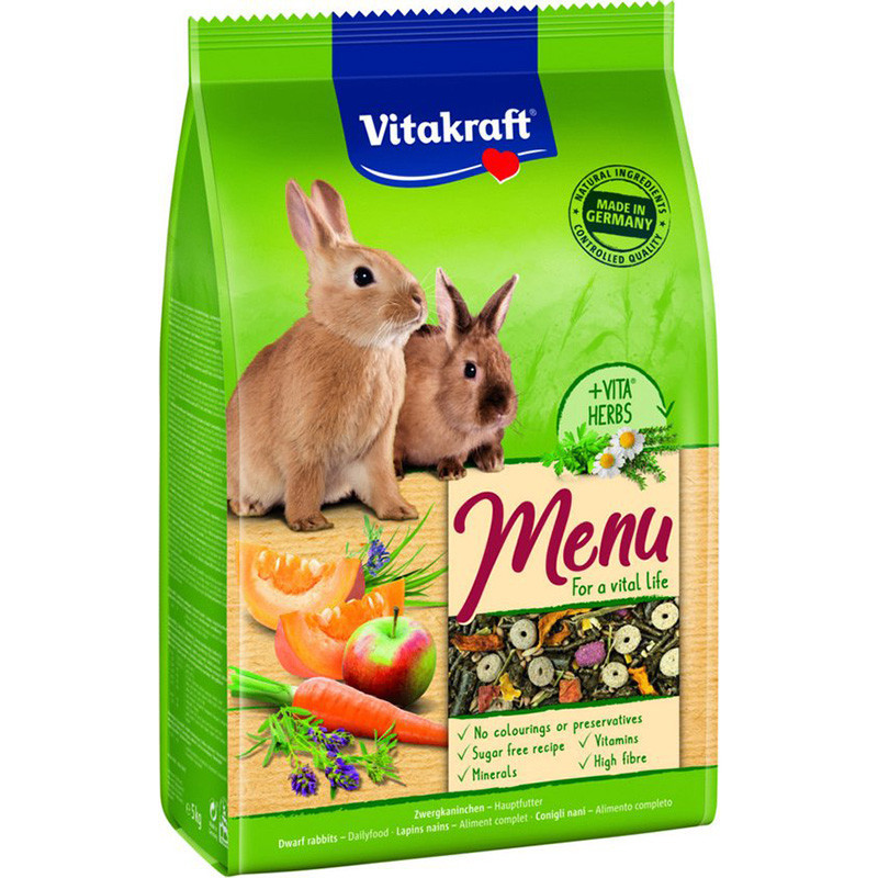 Aliment Vital Menu complet pour lapin 5kg - VITAKRAFT - VMRL5-652