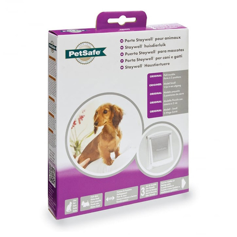 Chatiere Stay Original 2-Way pour chien/chat blanc - PETSAFE - PECOS911
